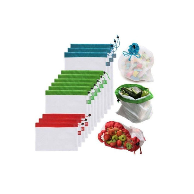 12 Sacs Vrac Fruits et Légumes Réutilisables