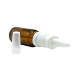 Spray nasal en verre ambré vide rechargeable