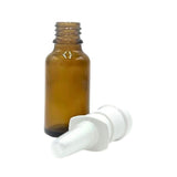 Spray nasal en verre ambré vide rechargeable
