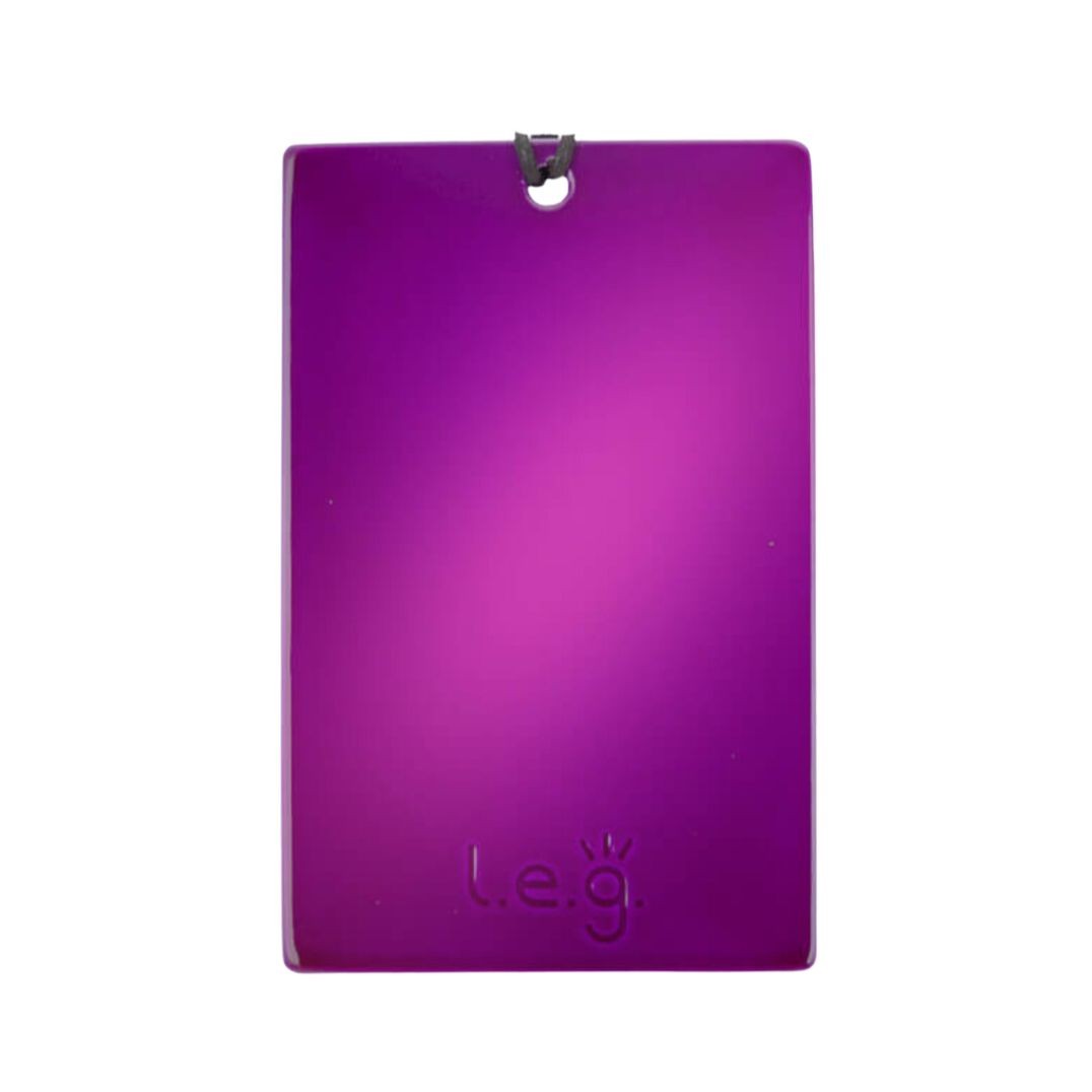 Plaque Tesla Pourpre 8,5 cm x 5,4 cm