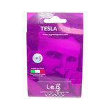 Plaque Tesla Pourpre 8,5 cm x 5,4 cm