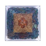 Orgonite Pyramide rubis en Kyanite