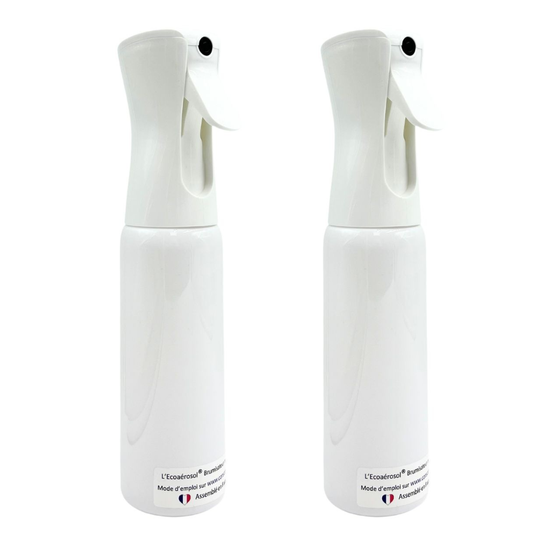 Lot de 2 brumisateurs d'eau rechargeable Ecoaérosol