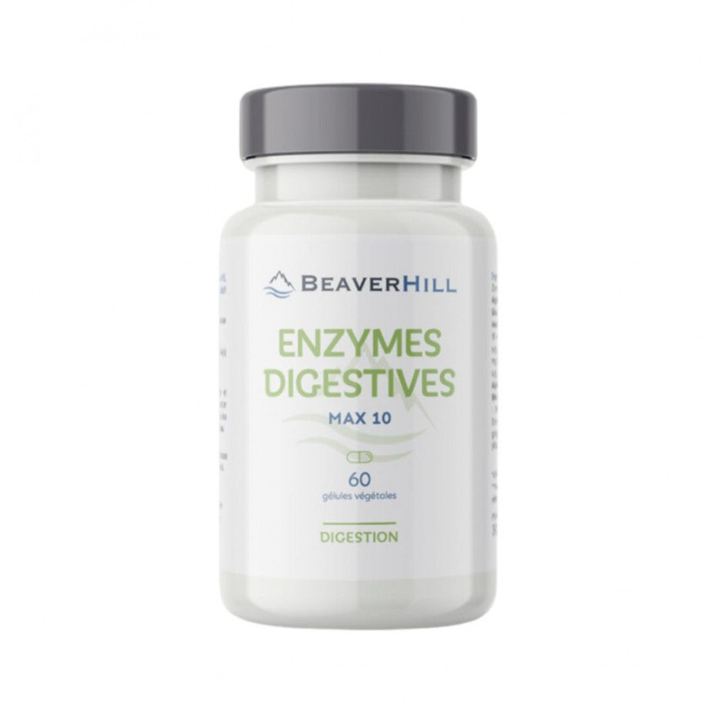 Enzymes Digestives Max 10 Beaverhill, 60 gélules