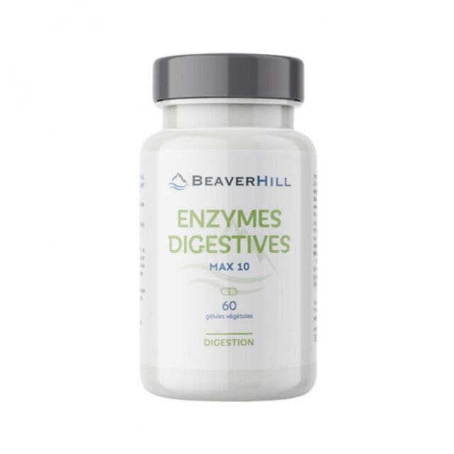 Enzymes Digestives Max 10 Beaverhill, 60 gélules