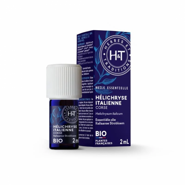Huile essentielle Hélichryse italienne Corse Herbes et Traditions, 2 ml