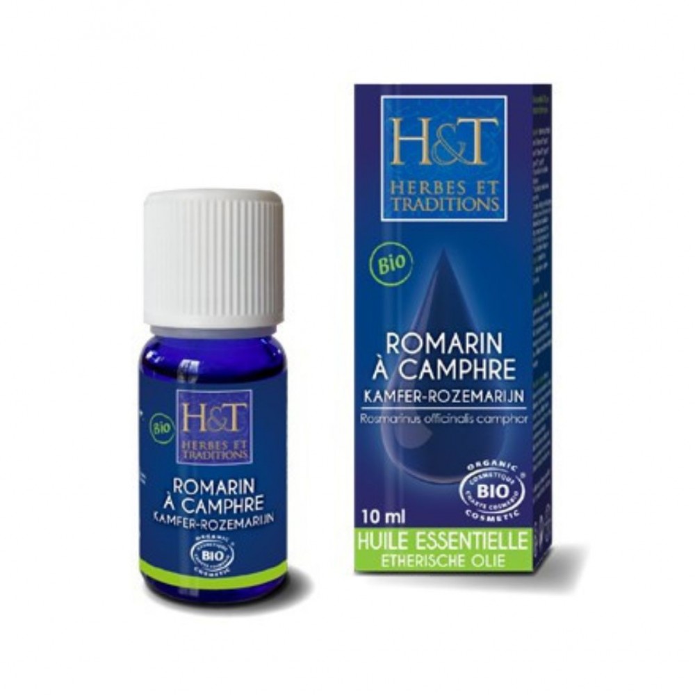 Huile essentielle Romarin à camphre Herbes et Traditions, 10 ml