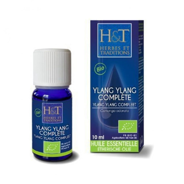 Huile essentielle Ylang Ylang complète Herbes et Traditions, 10 ml
