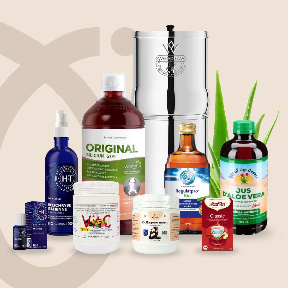 Sélection de produits naturels Sanévia