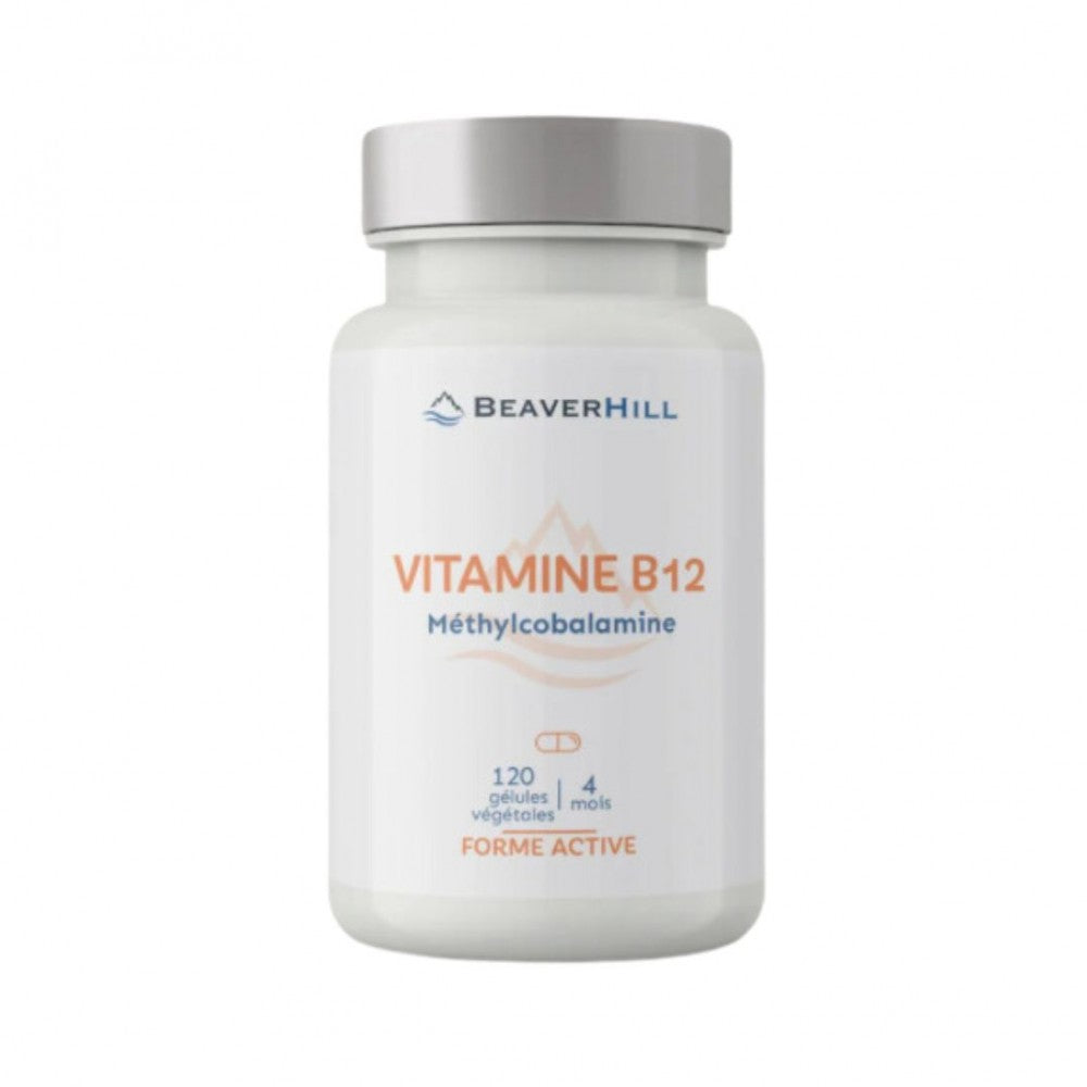 Vitamine B12 Méthylcobalamine Beaverhill, 120 gélules