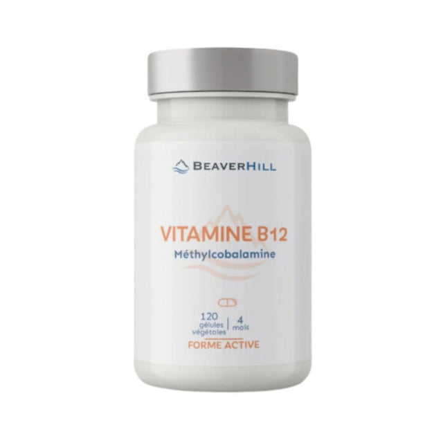 Vitamine B12 Méthylcobalamine Beaverhill, 120 gélules