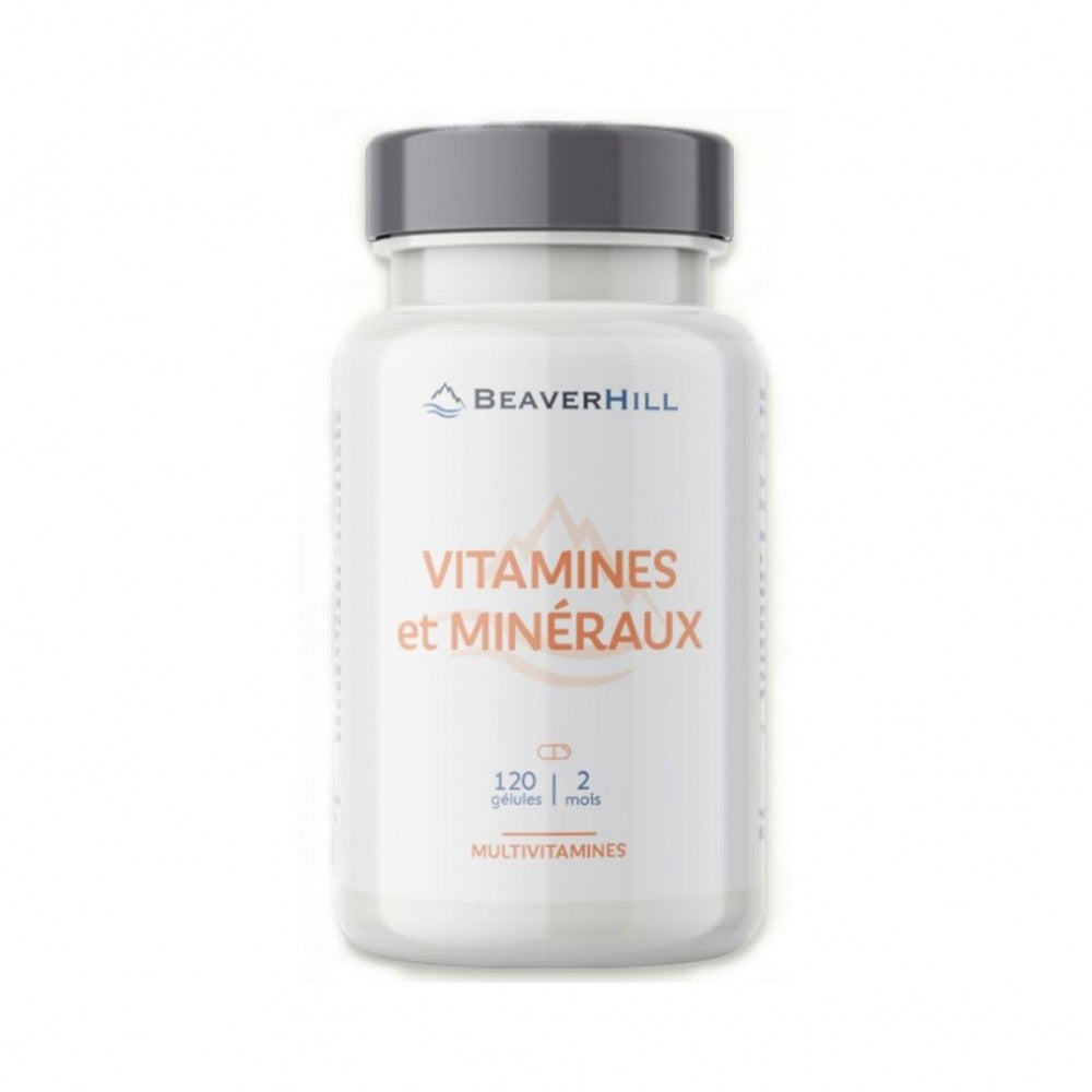 Vitamines et Minéraux Beaverhill, 120 gélules